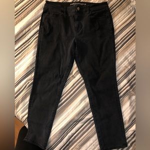 American Eagle Black jeggings High rise